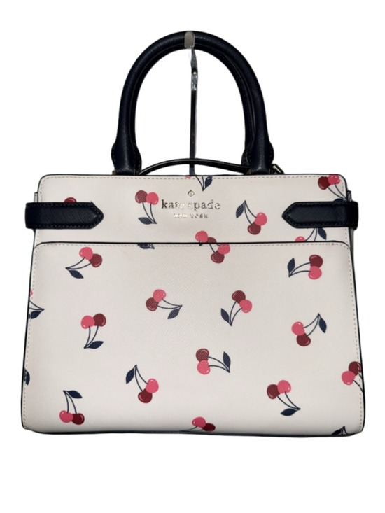 kate spade Handbags - Kate Spade Staci Medium Satchel Bag Dancing Cherrie Cream Multi K6101 NWT